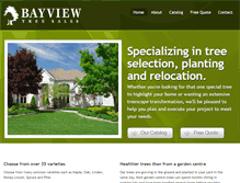 Tablet Screenshot of bayviewtreesales.com